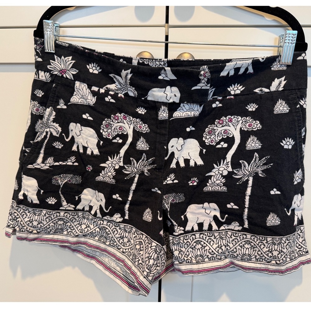 LOFT Riviera Elephant Print Shorts Size‎ 10